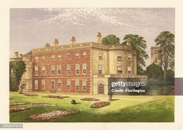 Clifton Hall, Nottingham, England. Georgian house designed by John Carr for Sir Gervase Clifton in 1778-97. Home of Sir Juckes Granville...