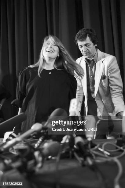 Sissy Spacek et Costa Gavras ont présenté le film 'Missing' au Festival de Cannes le 21 mai 1982