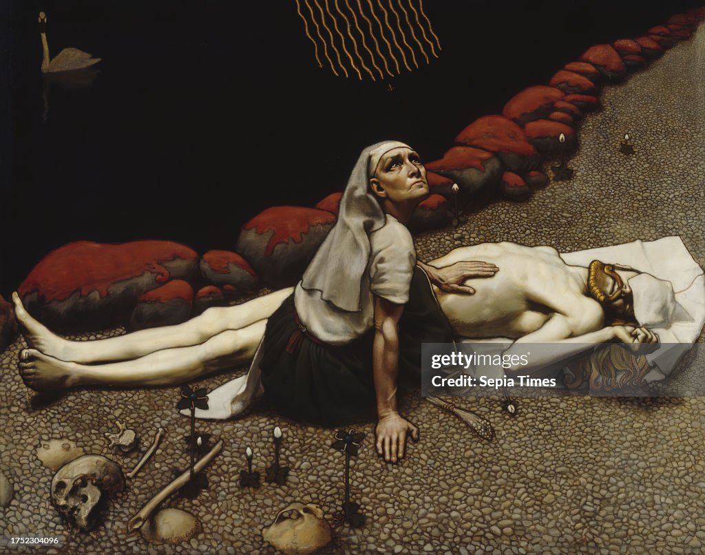 Akseli Gallen-Kallela, 26.4.1865, Pori, 7.3.1931, Stockholm, Sweden, Lemminkäinen's Mother, 1897, 85.5 × 108.5 cm, tempera, tempera on canvas
