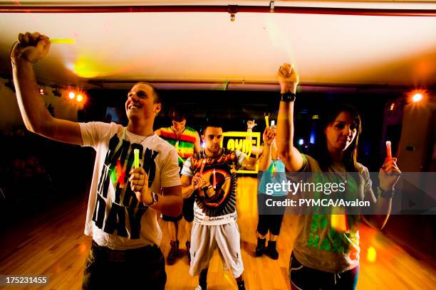 People excersising at Gymbox, London.