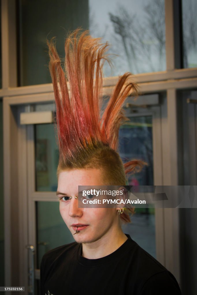 Punk with tall mohican, Helsinki 2010