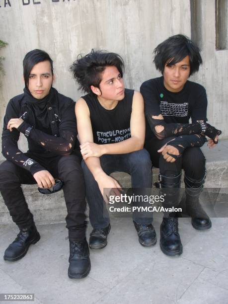 Goth Boys hanging out, Santiago, Chile 2007.