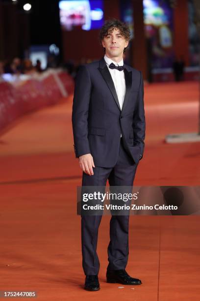 Michele Riondino attends a red carpet for the movie "I Leoni Di Sicilia" during the 18th Rome Film Festival at Auditorium Parco Della Musica on...