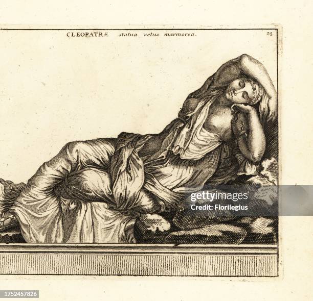 Sleeping Ariadne, also known as Cleopatra, Roman Hadrianic copy of a Hellenistic sculpture of the Pergamene school of the 2nd century BC. A woman...