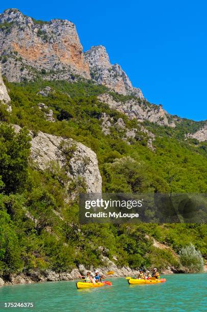 Canyon of the Verdon River, Verdon Regional Natural Park, Provence, Gorges du Verdon , Provence-Alpes-Cote-de Azur, France, Europe