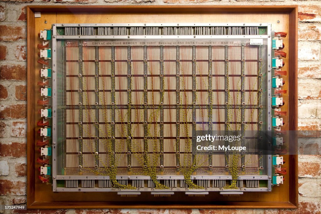 Module of 32 kilobyte 16 bit Univac core memory from 1967 News Photo ...