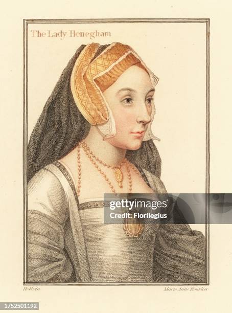 Mary Shelton, Lady Heveningham, circa 1510-1563, wife of Sir Anthony Heveningham of Ketteringham, mistress of King Henry VIII. Editor of The...