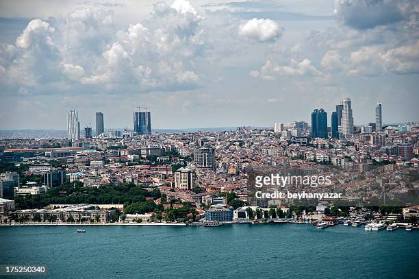 aerial view of istanbul - besiktas stock pictures, royalty-free photos & images