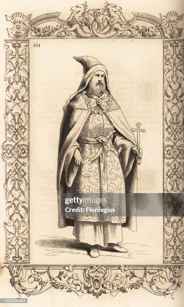 Costume of a priest of legendary Christian patriarch Prester John