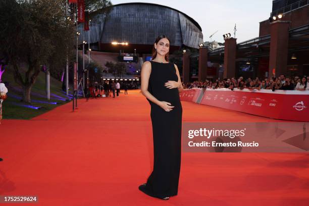 Miriam Leone attends a red carpet for the movie "I Leoni Di Sicilia" during the 18th Rome Film Festival at Auditorium Parco Della Musica on October...