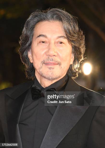 Actor Koji Yakusho attends the opening night red carpet for the 36th Tokyo International Film Festival on October 23, 2023 in Tokyo, Japan.