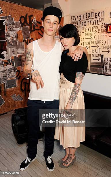Ash Stymest and Pippa Bunny Holland attend Converse At The Circle, celebrating the Chuck Taylor All Star 'Rock Craftsmanship' collection, on August...