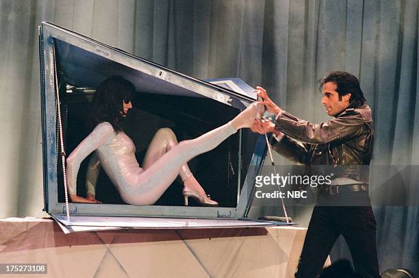Episode 579 -- Pictured: Magician David Copperfield performs on November 24, 1994 --