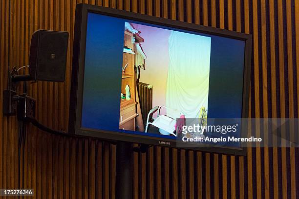 Photograph shows heavy curtains and door frames blocking light from entering the rooms of the home where Ariel Castro held three young women against...