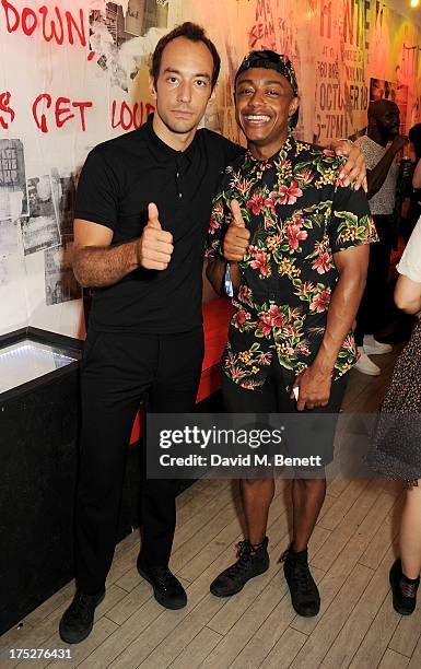 Albert Hammond Jr and Benjamin Boateng attend Converse At The Circle, celebrating the Chuck Taylor All Star 'Rock Craftsmanship' collection, on...