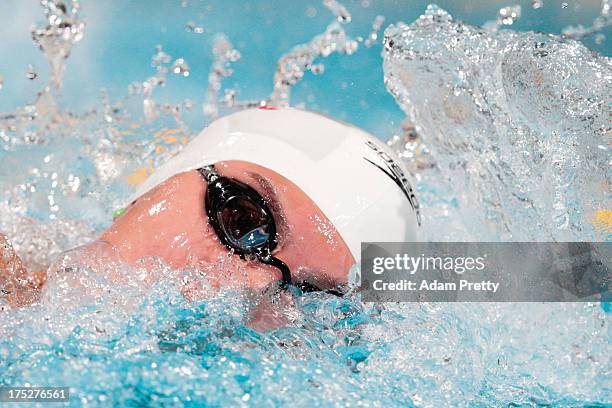 Yi Tang of China competes during the Swimming Women's 100m Freestyle Semifinal 1 on day thirteen of the 15th FINA World Championships at Palau Sant...