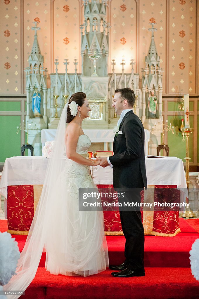 Bride & Groom at church