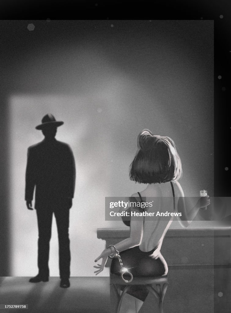 Woman in Bar Film Noir
