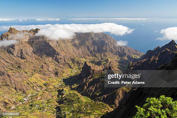 valley view, santo antao island, cape verde - cape verde stock pictures, royalty-free photos & images