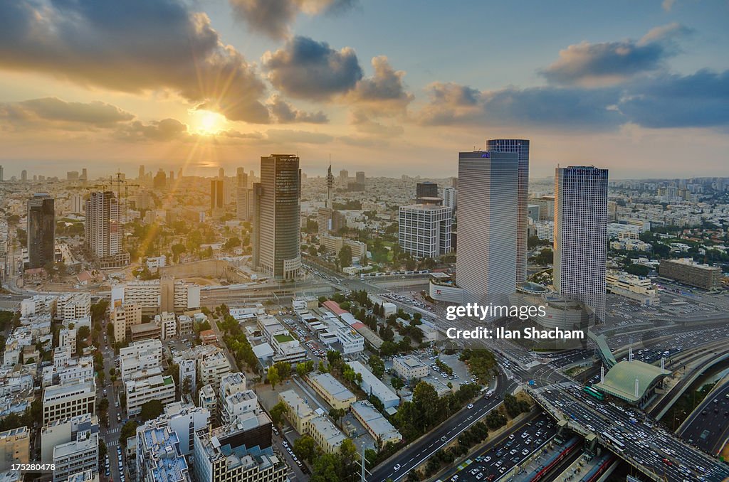 Tel-Aviv Azrieli Sunset