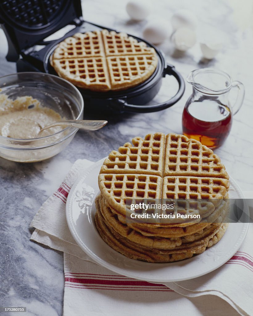 Five grain Waffles with Waffle Maker