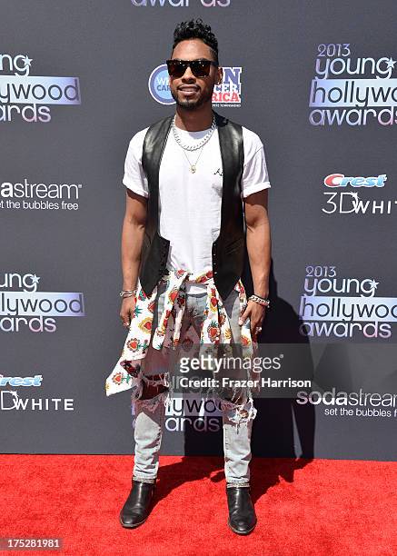 Recording Artist Miguel attends CW Network's 2013 Young Hollywood Awards presented by Crest 3D White and SodaStream held at The Broad Stage on August...