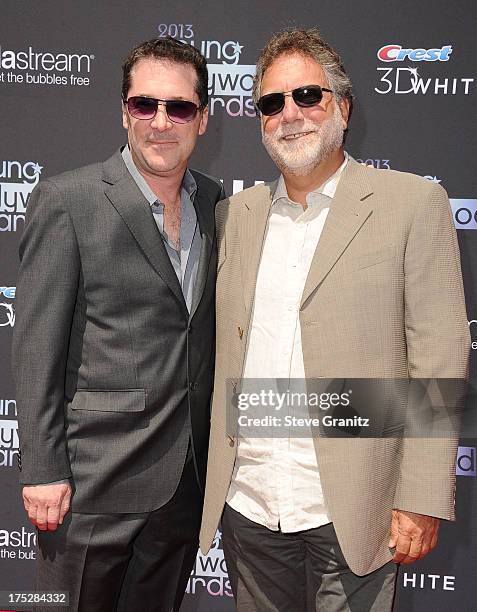 Producers David Michael Latt and David Garber attend CW Network's 2013 2013 Young Hollywood Awards presented by Crest 3D White and SodaStream held at...