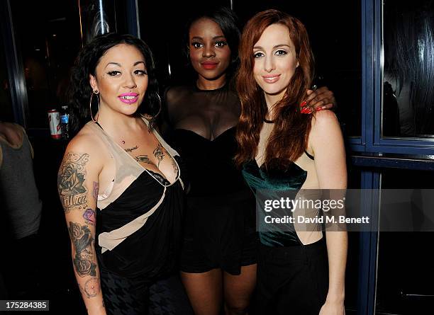 Mutya Buena, Keisha Buchanan and Siobhan Donaghy of 'Mutya Keisha Siobhan' attend an aftershow party following their performance at Scala on August...