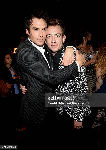 Actors Ian Somerhalder and Kevin McHale attend the CW Network's 2013 Young Hollywood Awards presented by Crest 3D White and SodaStream held at The...