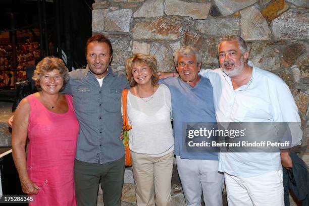 President of Ramatuelle Festival Jacqueline Franjou, Arthur Essebag, Director Daniele Thompson, Artistic Director of the Festival Michel Boujenah and...