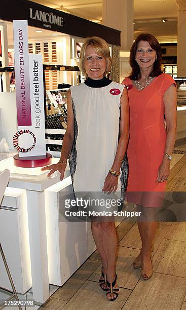 Saks senior vice president and divisional merchandise manager of beauty, Deborah Walters, and Louanne Roark of Look Good Feel Better attend Second...