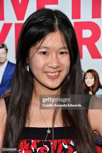Actress Tina Q. Nguyen arrives at a special Los Angeles screening of "I Give It A Year" at the ArcLight Hollywood on August 1, 2013 in Hollywood,...
