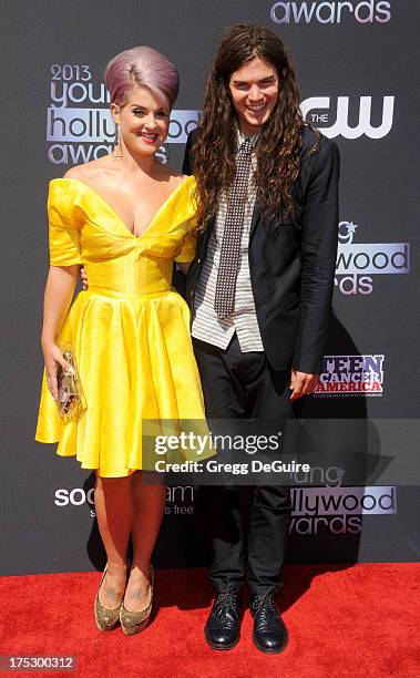 Personality Kelly Osbourne and Matthew Mosshart arrive at the 15th Annual Young Hollywood Awards at The Broad Stage on August 1, 2013 in Santa...