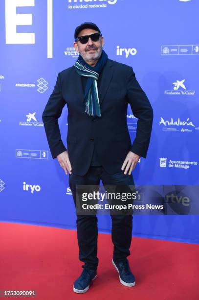 Director and screenwriter Alfonso Albacete poses during the photocall 'Malaga Ciudad de Cine', at the Real Fabrica de Tapices de Madrid, on 23...