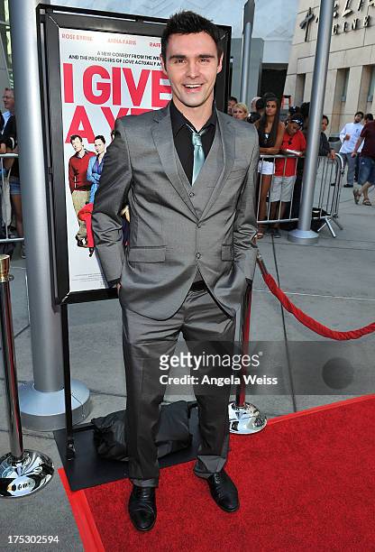 Actor Timothy Woodward Jr. Arrives at the Screening of Magnolia Pictures' 'I Give It A Year' at ArcLight Hollywood on August 1, 2013 in Hollywood,...