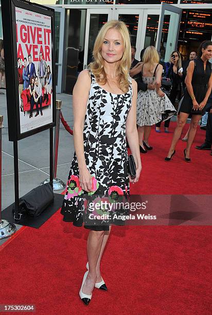Actress Cynthia Preston arrives at the Screening of Magnolia Pictures' 'I Give It A Year' at ArcLight Hollywood on August 1, 2013 in Hollywood,...