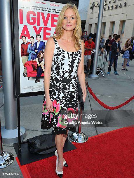 Actress Cynthia Preston arrives at the Screening of Magnolia Pictures' 'I Give It A Year' at ArcLight Hollywood on August 1, 2013 in Hollywood,...