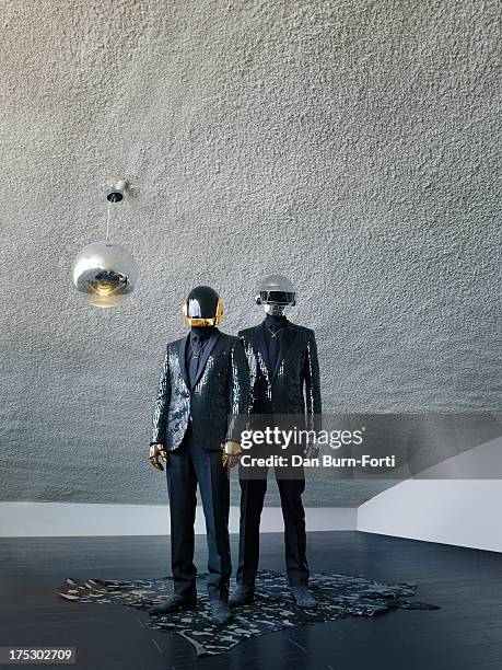 Electronic dance band Daft Punk are photographed for Esquire on March 26, 2013 in London, England.