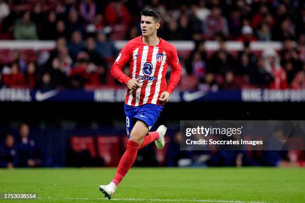 Alvaro Morata of Atletico Madrid during the LaLiga EA Sports match between Atletico Madrid v Deportivo Alaves at the Civitas Metropolitano Stadium on...