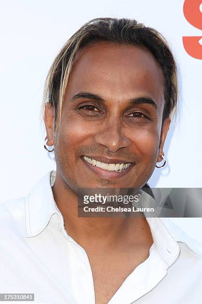 Singer Reggie Benjamin arrives at the 6th annual Sunset Strip Music Festival launch party honoring Joan Jett at House of Blues Sunset Strip on August...