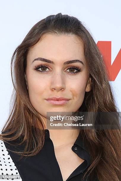 Personality Sophie Simmons arrives at the 6th annual Sunset Strip Music Festival launch party honoring Joan Jett at House of Blues Sunset Strip on...