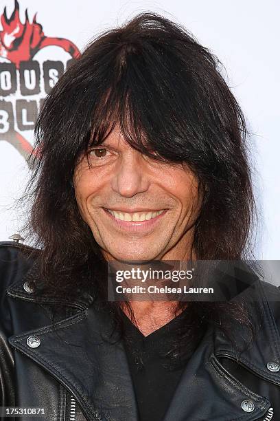 Bassisst Rudy Sarzo of Queensryche arrives at the 6th annual Sunset Strip Music Festival launch party honoring Joan Jett at House of Blues Sunset...