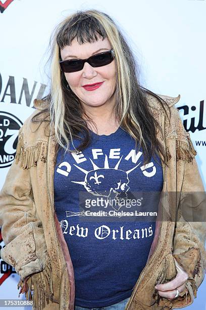 Vocalist Exene Cervenka of X arrives at the 6th annual Sunset Strip Music Festival launch party honoring Joan Jett at House of Blues Sunset Strip on...