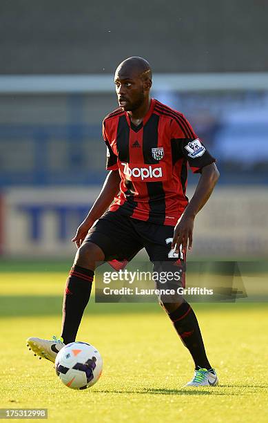 Youssouf Mulumbu of West Bromwich Albion in action during a Pre Season Friendly between West Bromwich Albion and Genoa at the New Bucks Head Stadium...