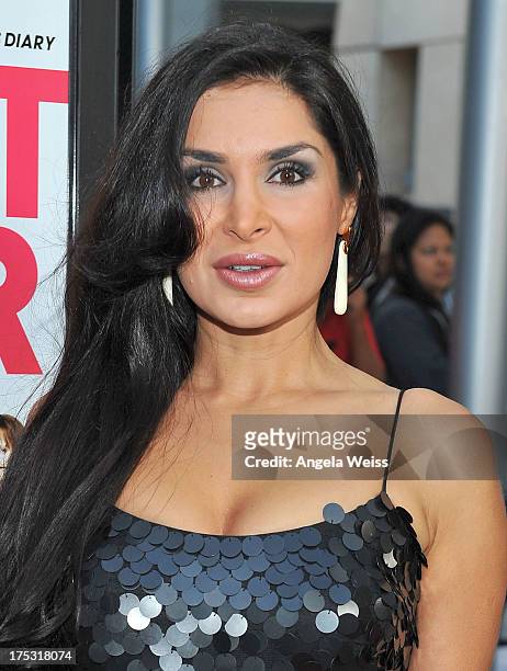 Saye Yabandeh arrives at the Screening of Magnolia Pictures' 'I Give It A Year' at ArcLight Hollywood on August 1, 2013 in Hollywood, California.