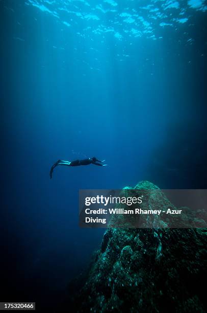 Free Diving In The Deep High-Res Stock Photo