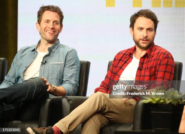 Actor/Executive Producer Glenn Howerton and actor/Executive Producer Charlie Day speak onstage during the "It's Always Sunny in Philadelphia" panel...