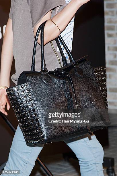 South Korean actress Hwangwoo Seul-Hye attends during a promotional event for the 'Bobbi Brown' Pop Up Lounge Opening Party on August 2, 2013 in...