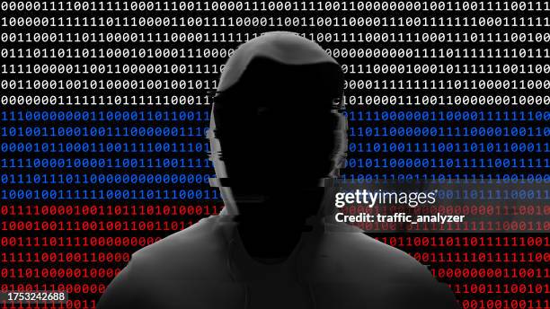 russian hacker in a hoodie - stranger stock illustrations