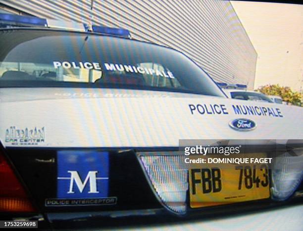 Photo faite le 05 novembre 2003 d'après vidéo d'une des trois Ford Crown Victoria qui équipera prochainement la police municipale de Montpellier....